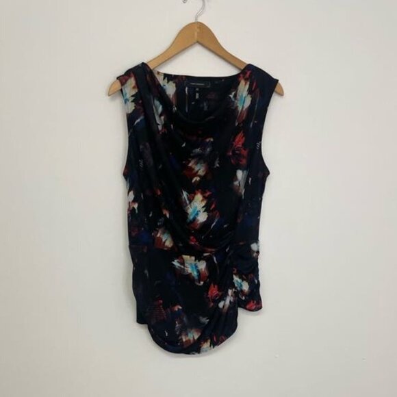 Robert Rodriguez Pullover Drape Neckline Sleeveless Belinda Top Size M - Picture 2 of 4